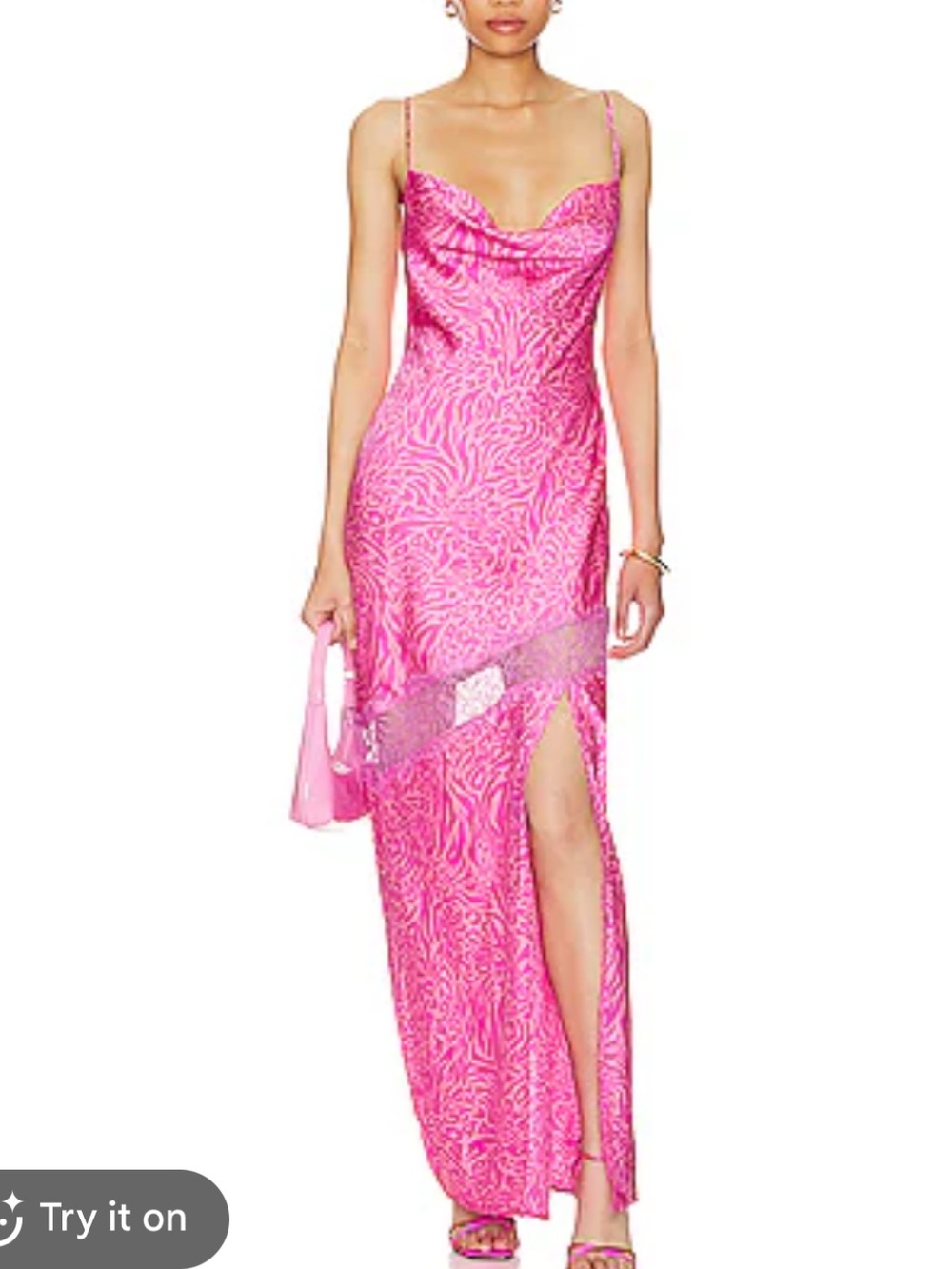 Lovers + Friends Loxie Gown In Nayeli Animal Multi- Size Small